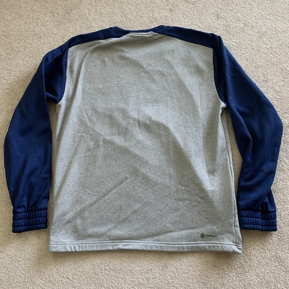 Adidas Georgia Tech Aeroready‎ Sweatshirt Sz L Gray Crewneck Logo NCAA - Picture 2 of 10